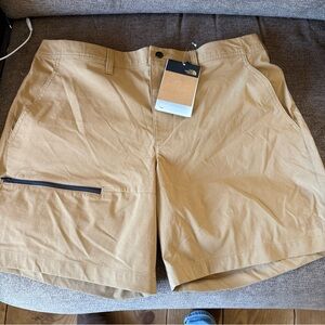 The North Face Shorts Mens 34 Brown Basin 7" FlashDry DWR Hiking Trail Outdoor